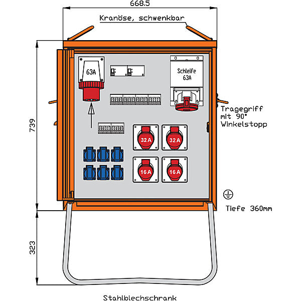 WALTHER-WERKE Endverteiler 44kVA WEV0801R1